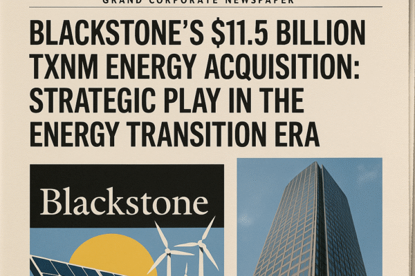 Blackstone’s $11.5 Billion TXNM Energy Acquisition: Strategic Play in the Energy Transition Era