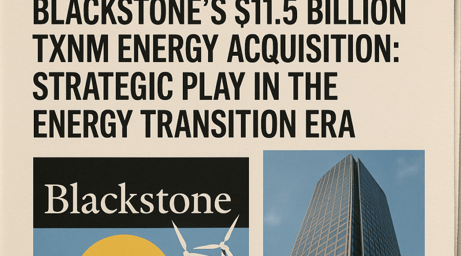 Blackstone's $11.5 Billion TXNM Energy Acquisition: Strategic Play in the Energy Transition Era