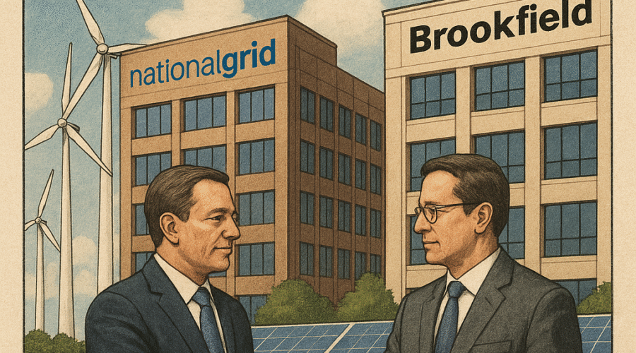 Strategic Realignment in Energy Transition: National Grid Completes $1.7B Renewable Portfolio Sale to Brookfield