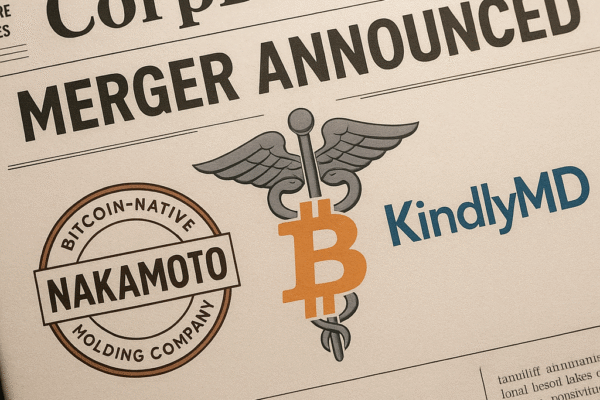 David Bailey and Bitcoin-Native Holding Company Nakamoto Announce Merger with KindlyMD® to Establish Bitcoin Treasury