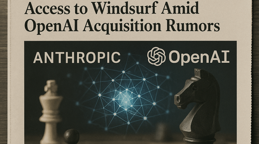 Anthropic Restricts Claude AI Access to Windsurf Amid OpenAI Acquisition Rumors: Strategic Implications for the AI Ecosystem