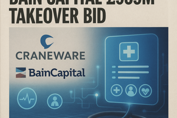Craneware Rejects Bain Capital’s £939M Takeover Bid: Strategic Implications for Healthcare SaaS Valuations