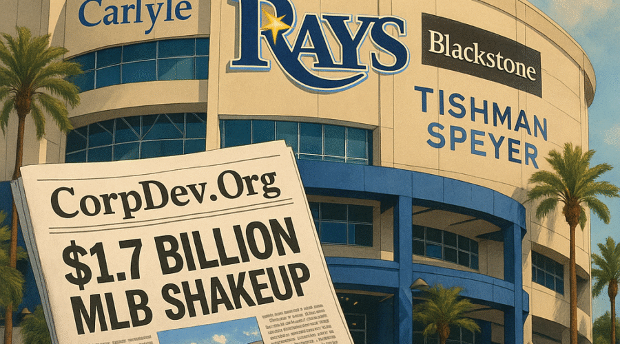 Private Equity and Real Estate Titans Eye Tampa Bay Rays in $1.7 Billion MLB Shakeup