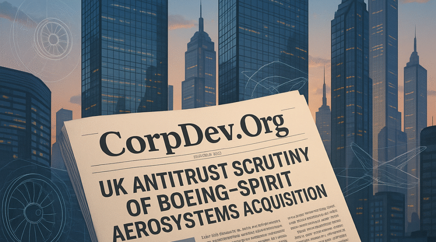 UK Antitrust Scrutiny of Boeing's $4.7B Spirit AeroSystems Acquisition: Implications for Aerospace Competition