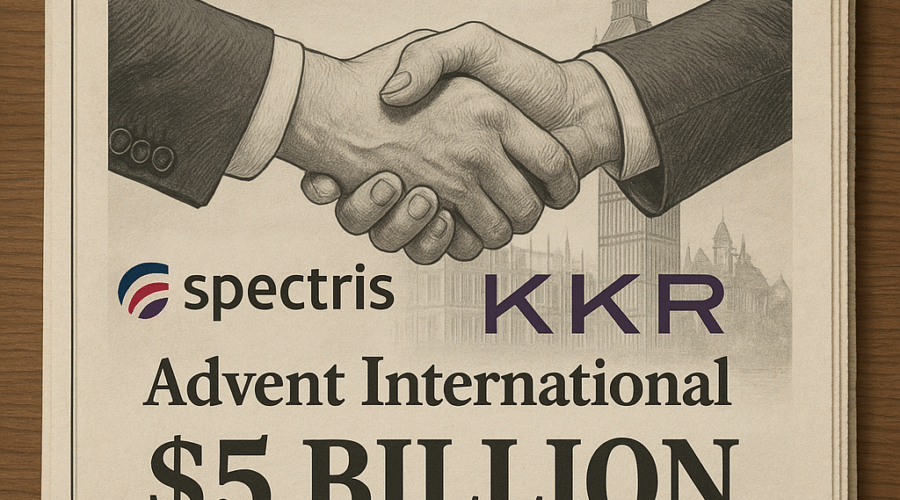 Spectris Rejects Second KKR Bid, Backs Advent’s $5bn Takeover in Pivotal UK Public-to-Private Deal