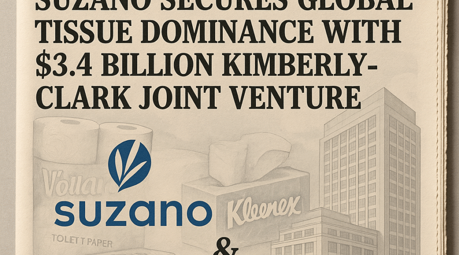 Suzano Secures Global Tissue Dominance with $3.4 Billion Kimberly-Clark Joint Venture