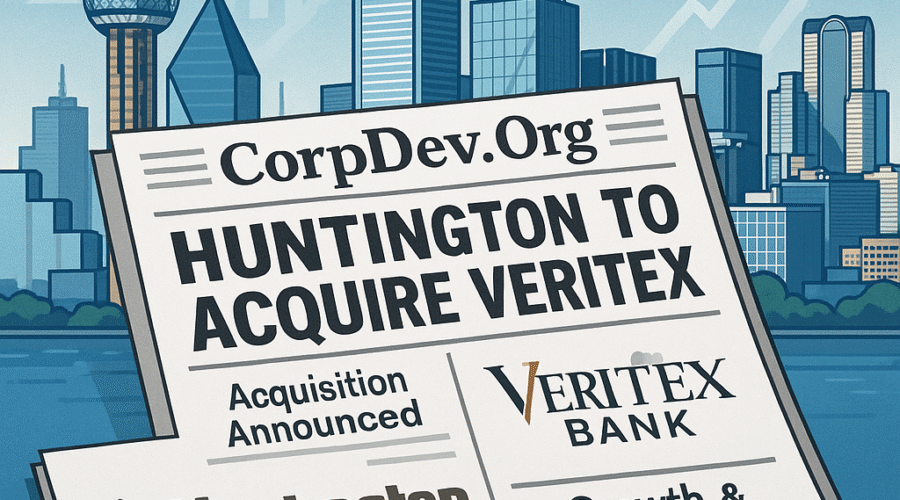 Huntington Bancshares Bets $1.9B on Texas Growth with Veritex Acquisition