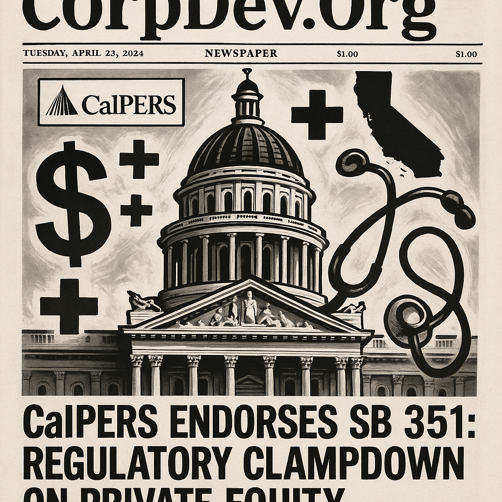 CalPERS Endorses SB 351: The Escalating Regulatory Clampdown on Private ...