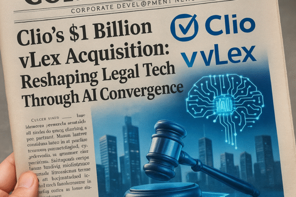 Clio’s $1 Billion vLex Acquisition: Reshaping Legal Tech Through AI Convergence