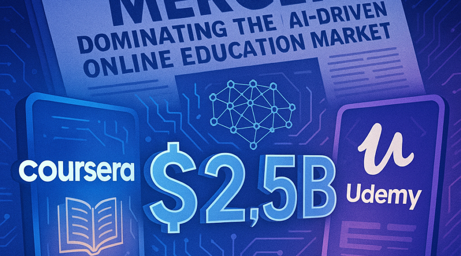 Coursera and Udemy Strike $2.5B All-Stock Merger to Dominate AI-Driven **Online Education Market**
