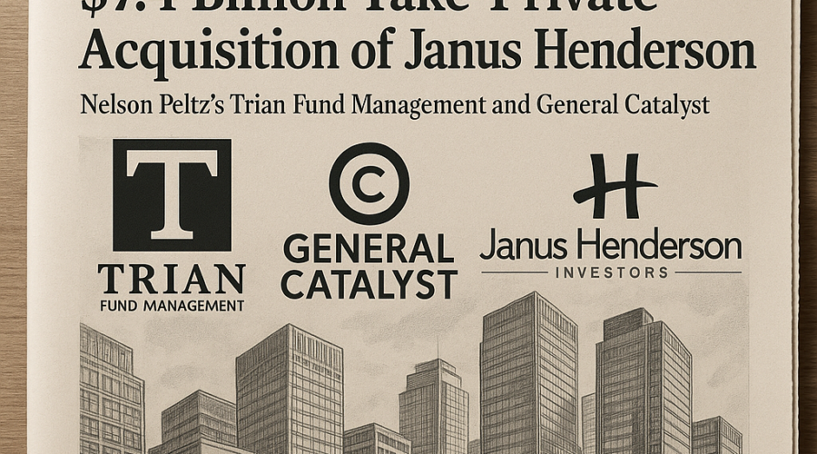 Nelson Peltz’s Trian Fund Management and General Catalyst Acquire Janus Henderson in $7.4 Billion Take-Private Deal