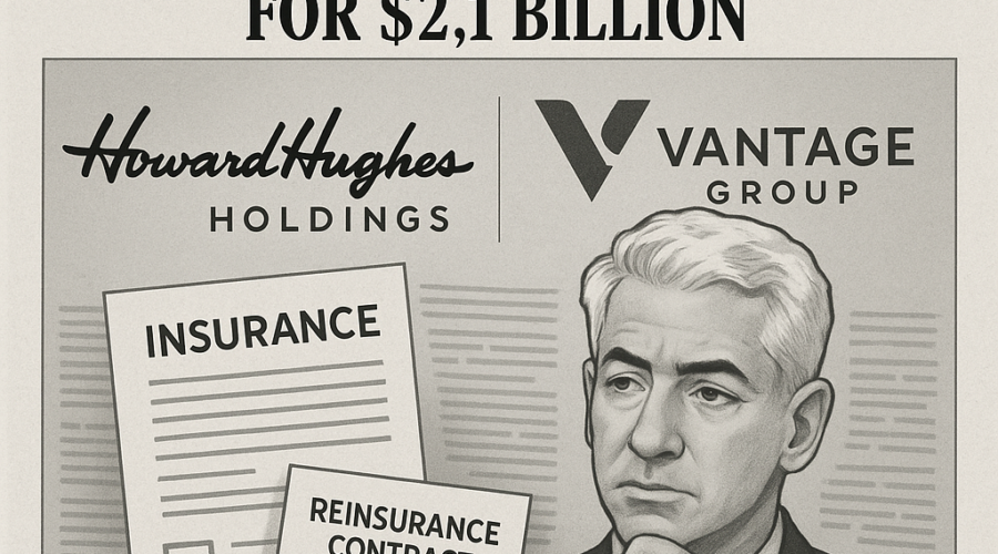 Howard Hughes Holdings Acquires Vantage Group for $2.1 Billion: Bill Ackman's Bold Pivot to **Specialty Insurance** and **Reinsurance**