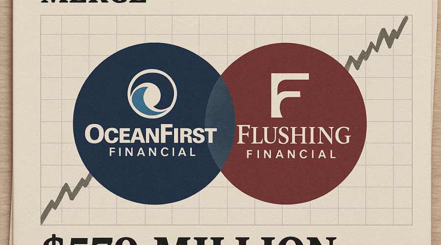 OceanFirst Financial and Flushing Financial Strike $579 Million All-Stock Merger, Backed by $225 Million Warburg Pincus Infusion
