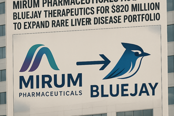 Mirum Pharmaceuticals Expands Rare Liver Disease Portfolio with $820 Million Bluejay Therapeutics Acquisition