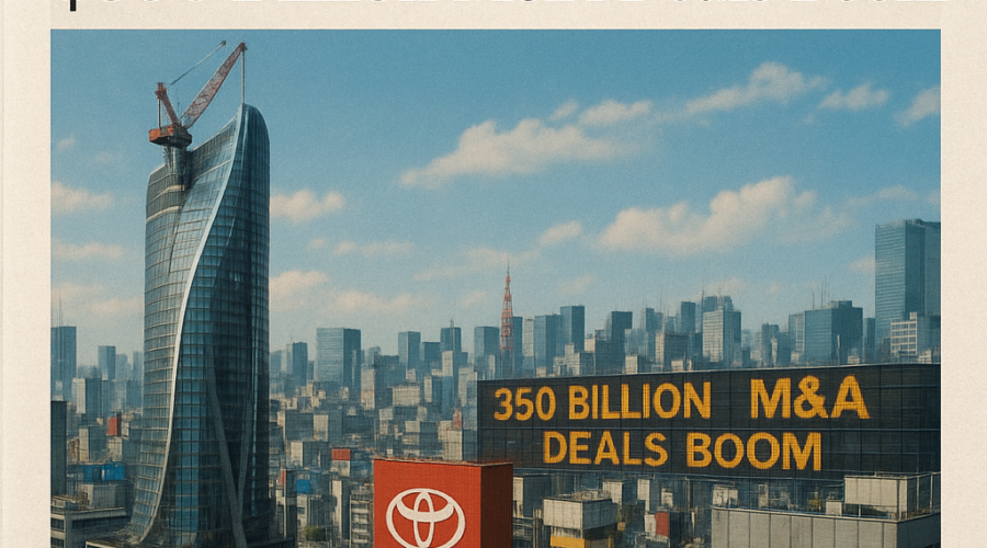 Record $350 Billion Deals Boom Fuels Upbeat M&A Outlook in Japan