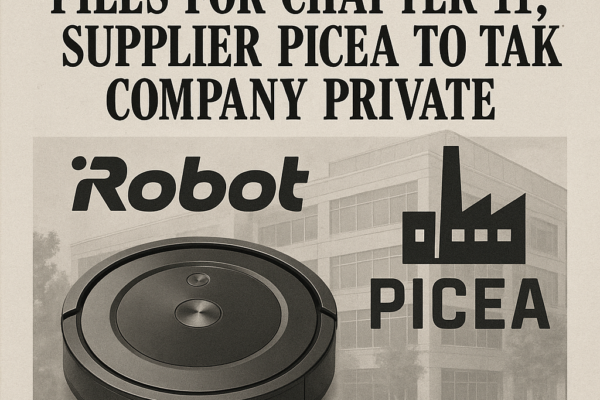 Roomba Maker iRobot Files for Chapter 11; Supplier Picea to Take Company Private