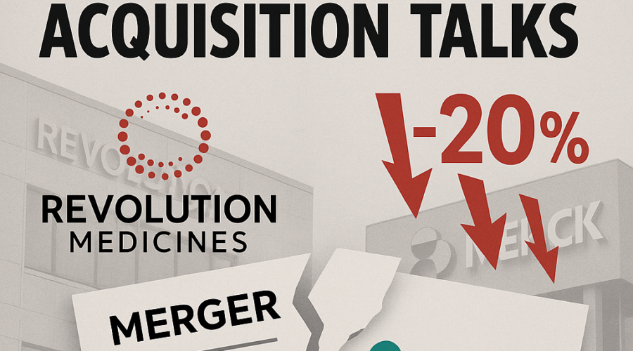 Revolution Medicines Stock Plunges 20% as Merck Ends $28-32 Billion Acquisition Talks Over Valuation Rift