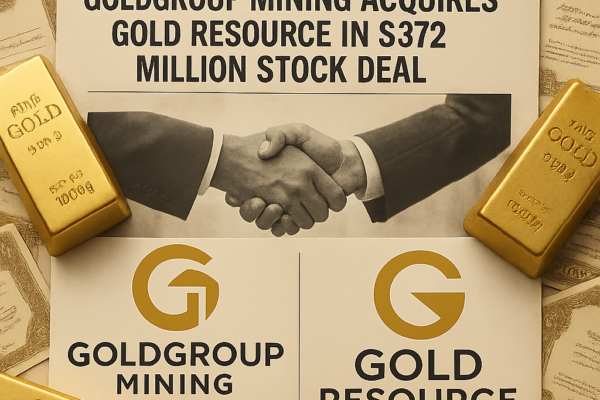 Goldgroup Mining Acquires Gold Resource in $372 Million Stock Deal