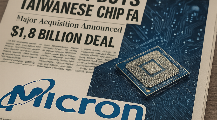 Micron Seeks to Buy Taiwanese Chip Fabrication Site in $1.8B Deal