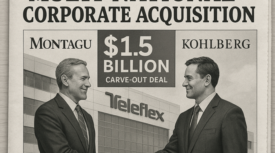Montagu and Kohlberg Acquire Teleflex Unit in $1.5 Billion Carve-Out Deal