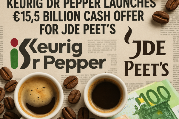 Keurig Dr Pepper Launches €15.5 Billion Cash Offer for JDE Peet’s, Eyes Global Coffee Dominance