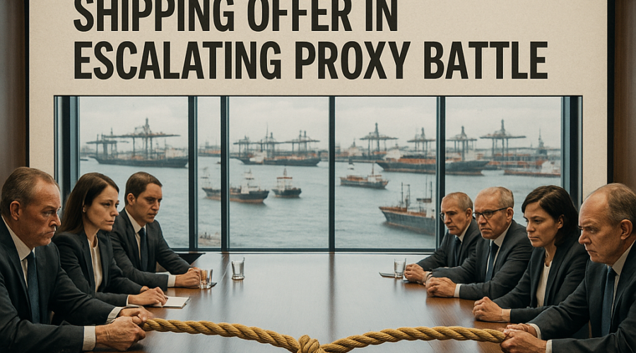 Genco Rejects Diana Shipping Offer and Board Nominations in Escalating Proxy Battle