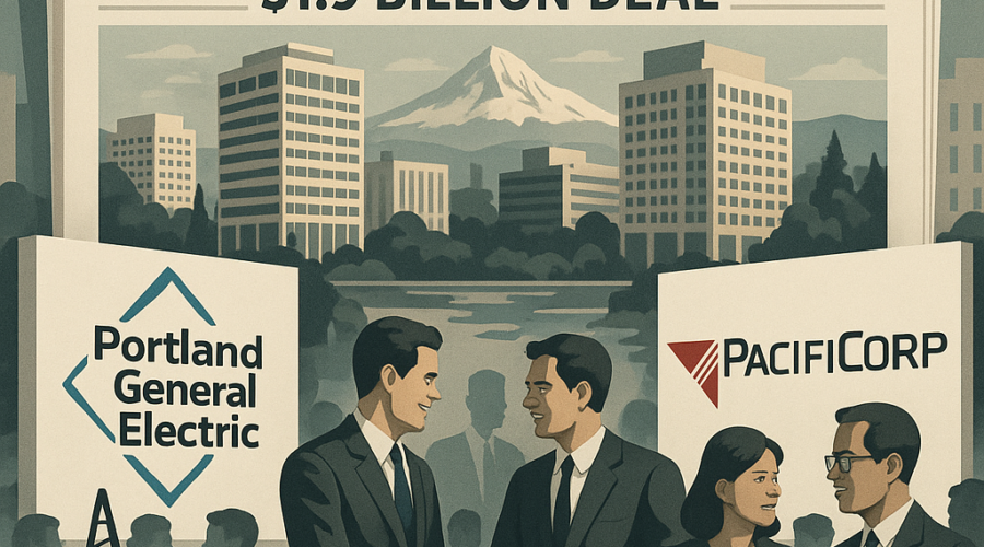 Portland General Electric to Acquire PacifiCorp Washington Assets for $1.9 Billion
