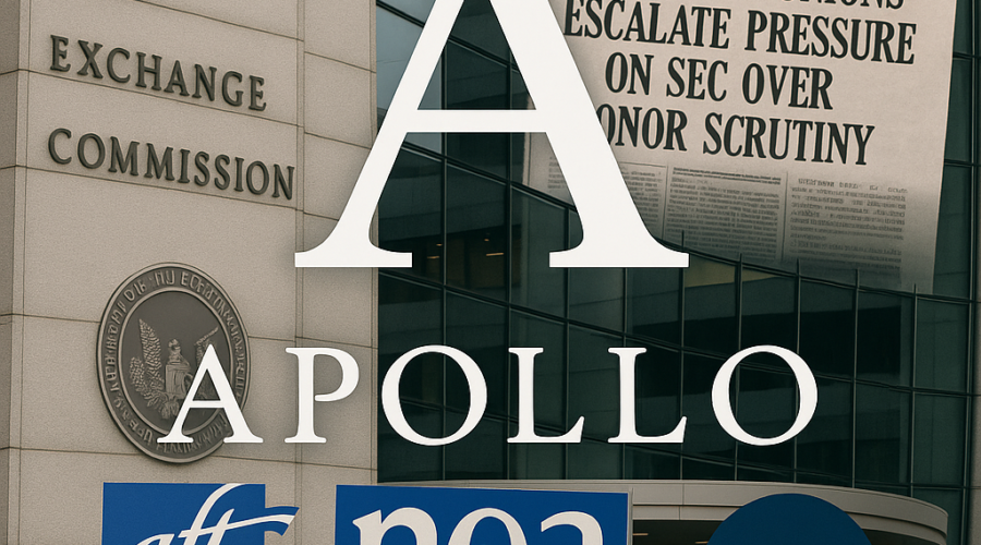 Educator Unions Escalate Pressure on SEC Over Apollo Global's Epstein-Connected Donor Scrutiny