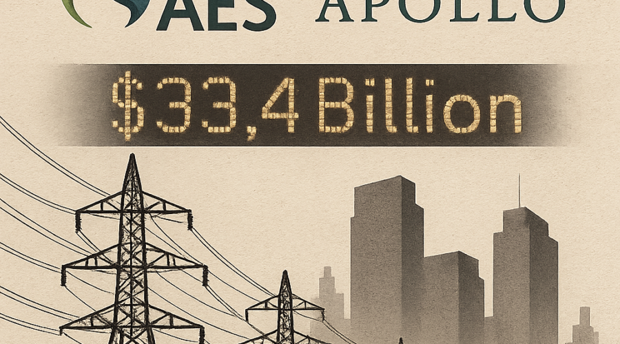 Infrastructure Giants Seal $33.4 Billion Take-Private of AES Corp., Signaling PE Inflow into Power Grids