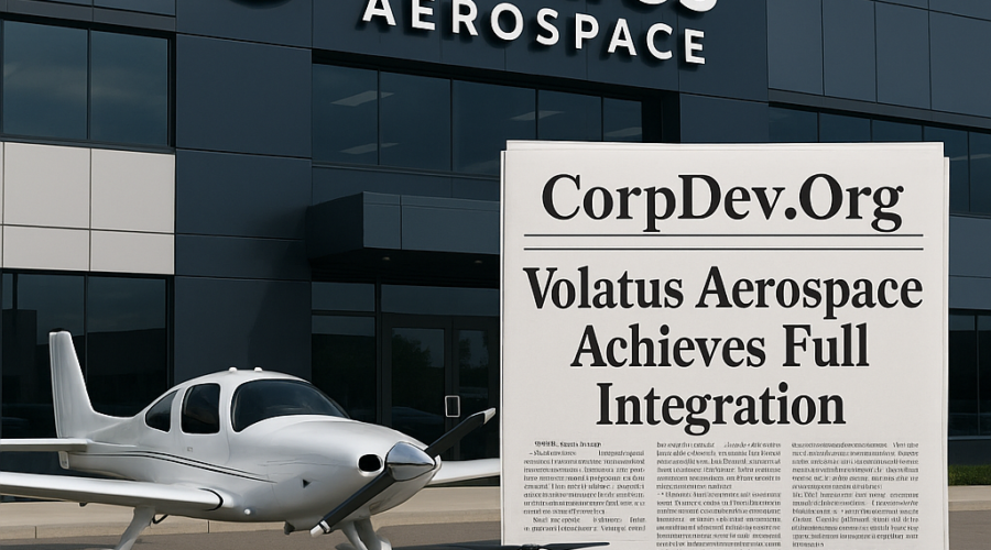Volatus Aerospace Achieves Full Integration, Consolidating Crewed and Uncrewed Assets Under 100% Synergy Ownership