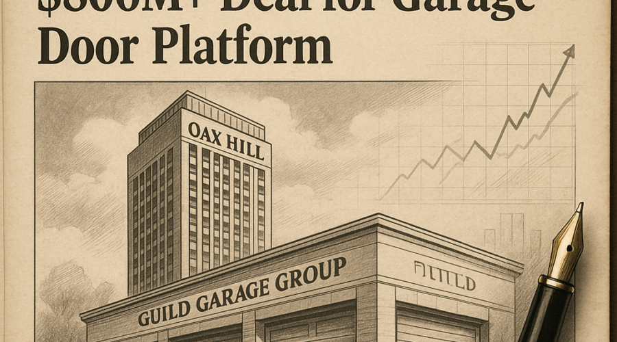 Oak Hill Capital Nears $800M+ Deal for Garage Door Consolidation Platform Guild Garage Group