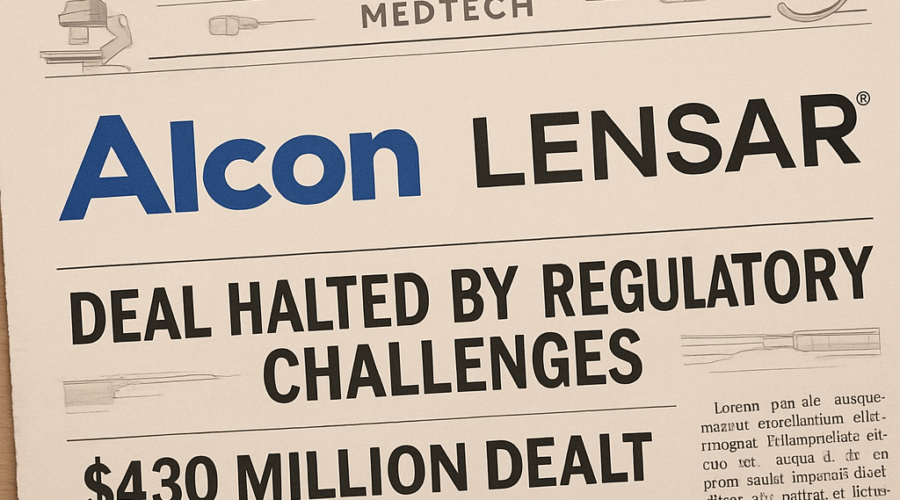 Alcon Abandons $430 Million Lensar Deal Citing Regulatory Drag; A Warning Shot for MedTech M&A