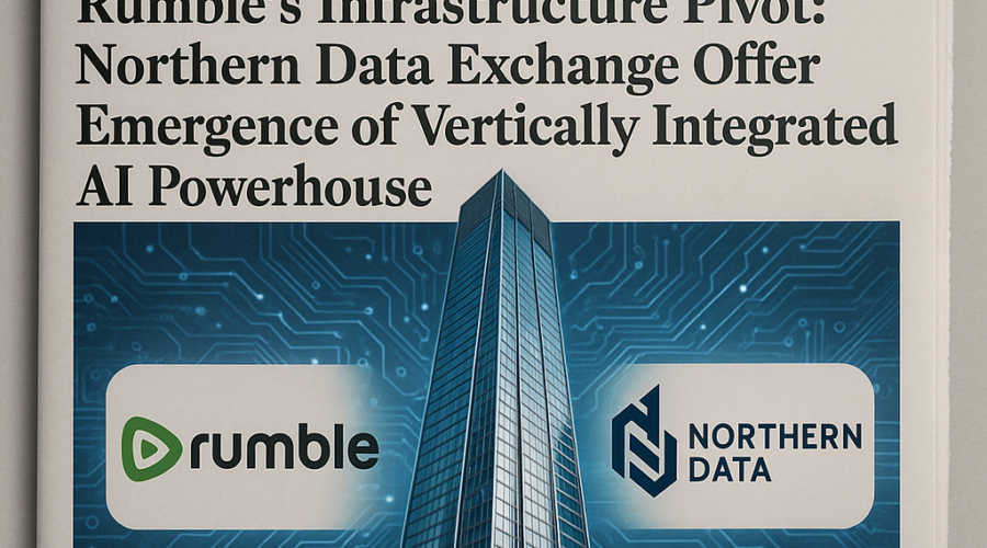 Rumble’s Infrastructure Pivot: Northern Data Exchange Offer Signals Emergence of Vertically Integrated AI Powerhouse