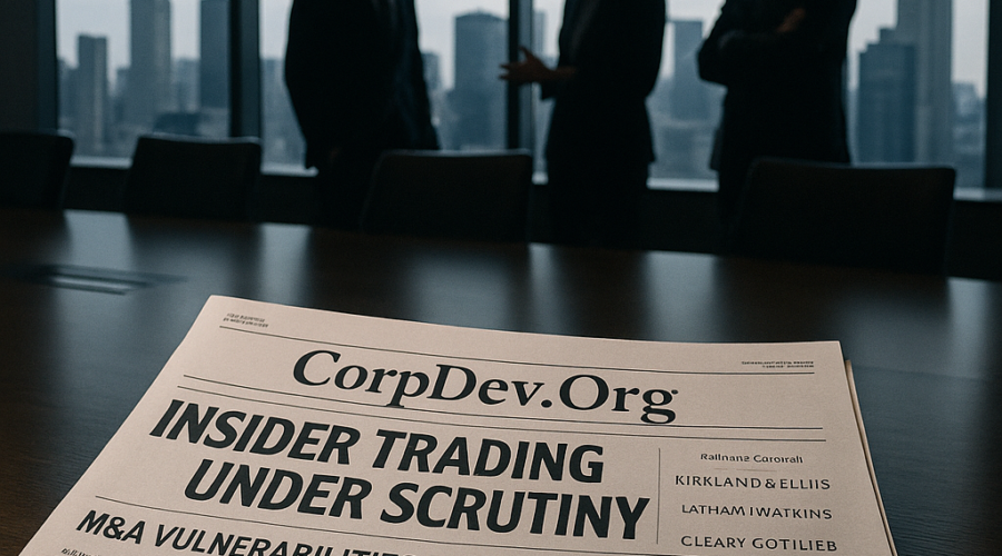 The ‘Big Law’ Breach: Global Insider Trading Takedown Exposes M&A Information Vulnerabilities