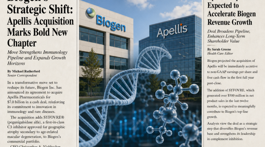 Biogen Shifts M&A Strategy as Apellis Acquisition Pushes Revenue Above Analyst Expectations