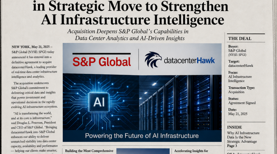 S&P Global Accelerates AI Infrastructure Push with Acquisition of datacenterHawk