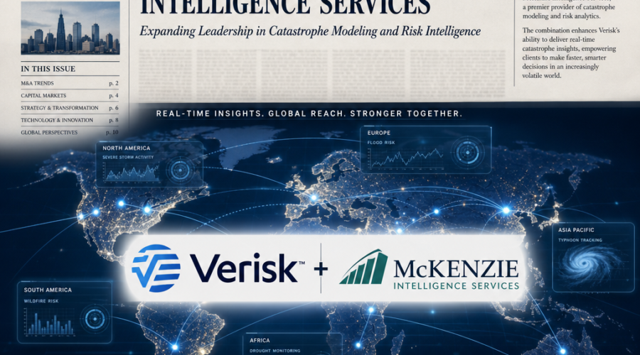 Verisk Acquires McKenzie Intelligence Services to Bolster Real-Time Catastrophe Analytics