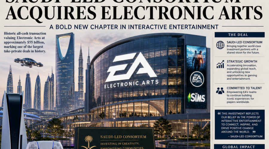 Saudi-Led Consortium Completes $55 Billion Acquisition of Electronic Arts
