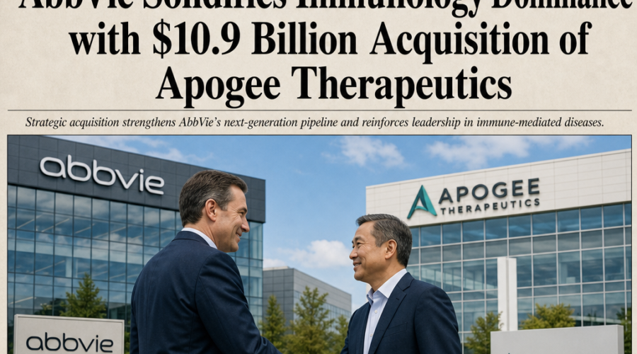 AbbVie Solidifies Immunology Dominance with $10.9 Billion Acquisition of Apogee Therapeutics
