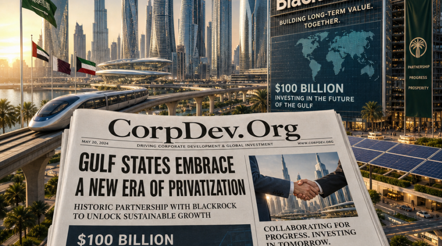 BlackRock Allocates $100 Billion Toward Gulf Infrastructure and State Privatization Deals