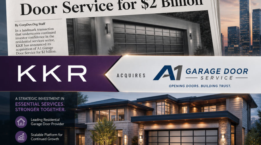 KKR to Acquire A1 Garage Door Service for $2 Billion in Major Residential Services Bet