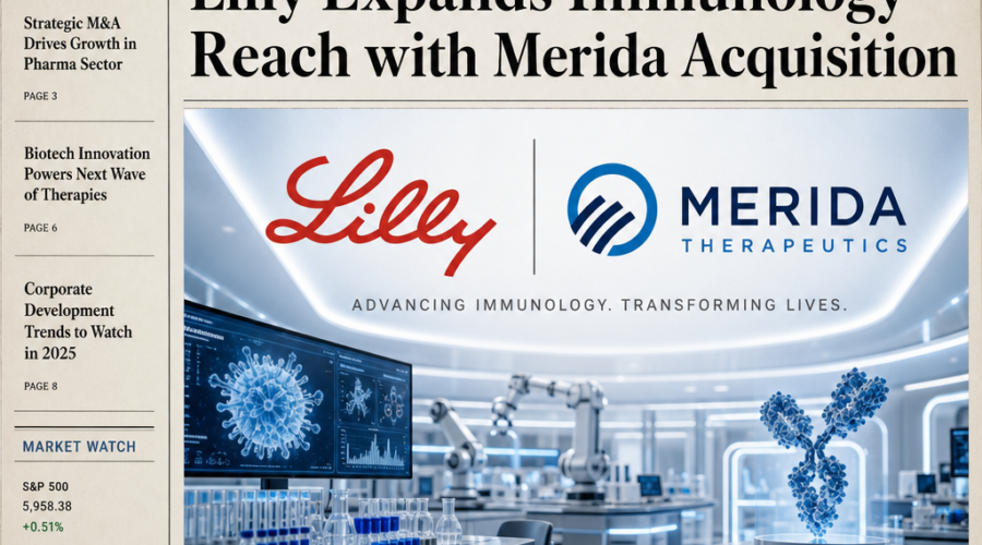 Lilly Adds to Immune Drug Pipeline with $2.9B Merida Buyout