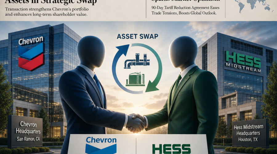 Chevron Exits Hess Midstream in Asset Swap and Tariff Reset