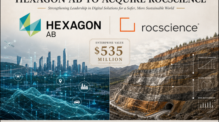 Hexagon Buys Rocscience From TA Associates For 535 Million Dollars