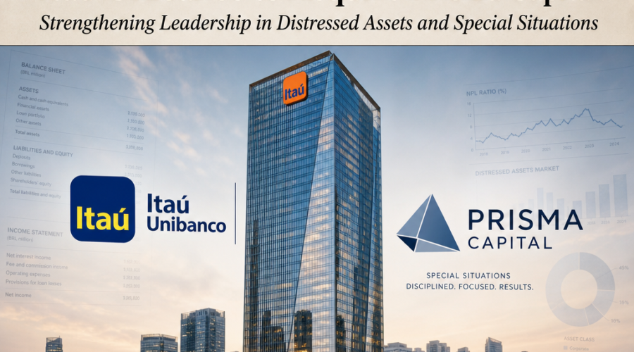 Itaú Unibanco Acquires 35% Stake in Prisma Capital to Expand Distressed Asset Exposure