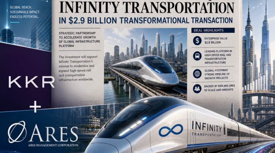 KKR Sells Infinity Transportation to Ares in $2.9 Billion Infrastructure Transaction