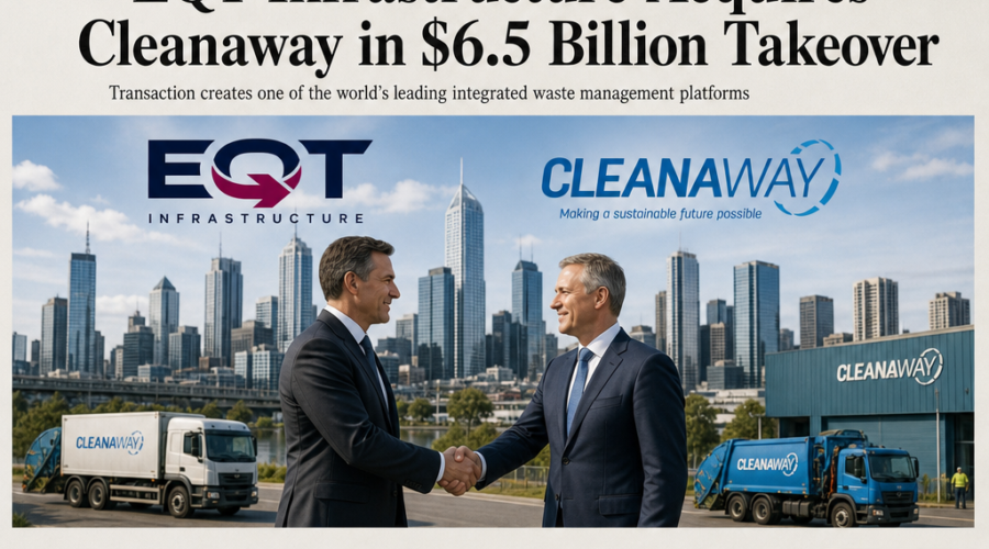 EQT Infrastructure Acquires Cleanaway in $6.5 Billion Takeover