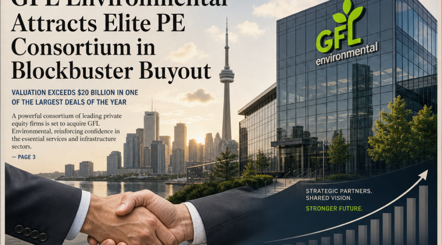 Private equity consortia vie for GFL Environmental in proposed $30 billion buyout