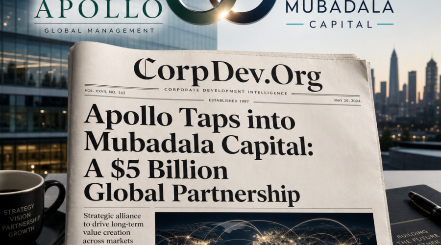 Apollo Acquires Minority Stake in Mubadala Capital in Five Billion Dollar Partnership