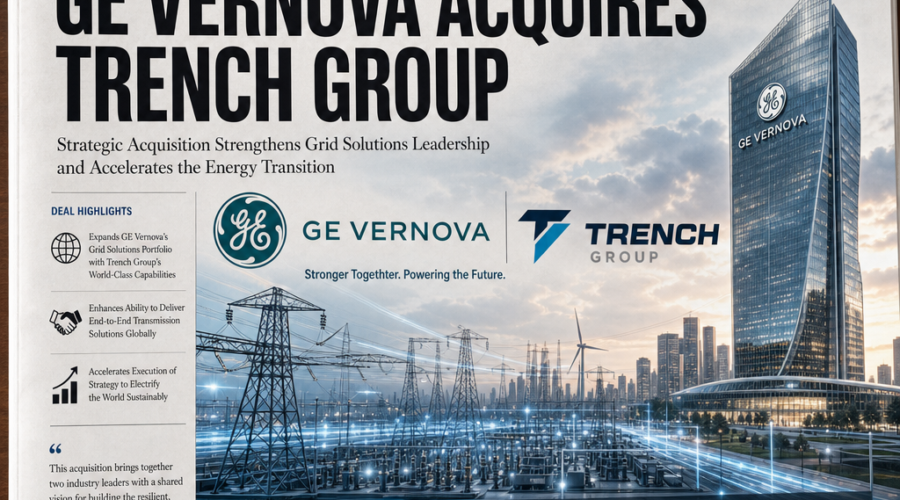 GE Vernova Acquires Trench Group For $9 Billion To Consolidate Power Transmission